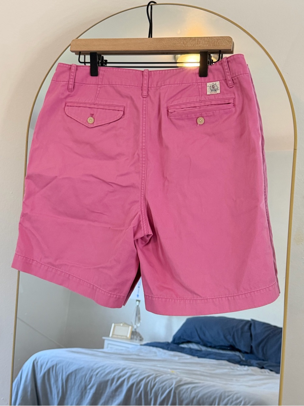 Lauren Ralph Lauren Pink Bermuda Shorts 100% Cotton Size 12 - Picture 2 of 4